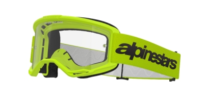 brýle VISION 3 WORDMARK, ALPINESTARS (žlutá fluo, čiré plexi) 2027