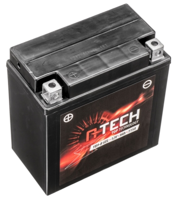 baterie 12V, YB9-B GEL, 9Ah, 115A, bezúdržbová GEL technologie 135x75x139, A-TECH (aktivovaná ve výrobě)