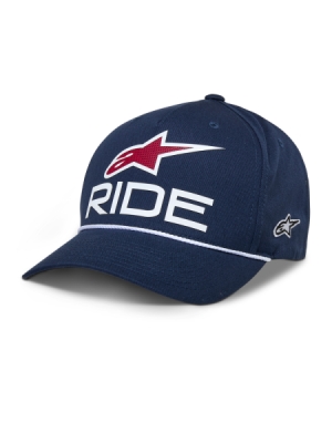 kšiltovka RIDE COMP SNAPBACK, ALPINESTARS (modrá/bílá/červená)