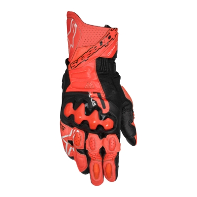rukavice GP PLUS R V3, ALPINESTARS (červená/červená fluo/černá, vel. 2XL)