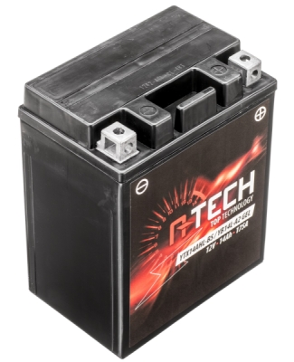 baterie 12V, YTX14AHL-BS/YB14L-A2 GEL, 14Ah, 175A, bezúdržbová GEL technologie 135x90x167, A-TECH (aktivovaná ve výrobě)