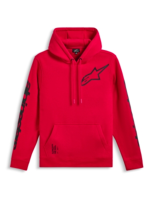 mikina TRIPLE HOODIE, ALPINESTARS (červená, vel. XL)