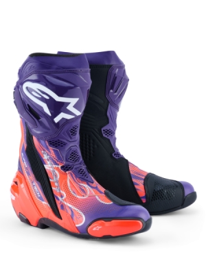 boty SUPERTECH R VENTED FLYTE limitovaná edice JORGE MARTIN, ALPINESTARS (fialová/červená/černá, vel. 45)