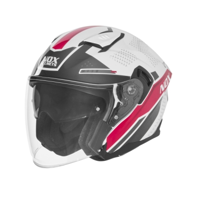 přilba N130 EKTO, NOX (bílá, růžová, vel. L)