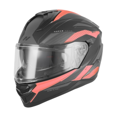 přilba N304-S REVO, NOX (černá matná, červená, vel. L)