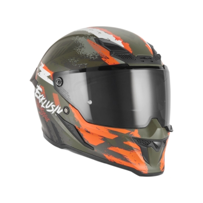 přilba GOLIATH CUT´D, NOX EXKLUSIV (khaki matná, oranžová vel. XS) 2026