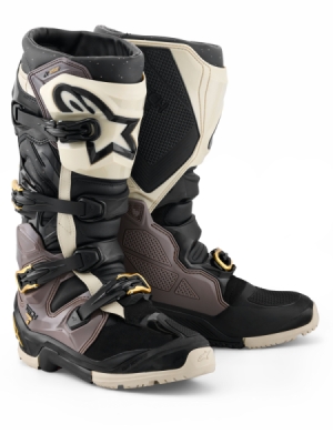 boty TECH 7 ENDURO DRYSTAR, ALPINESTARS (černá/tmavě šedá/zlatá, vel. 45,5)