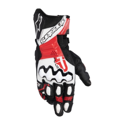 rukavice GP PLUS R V3, ALPINESTARS (černá/bílá/červená, vel. XL)