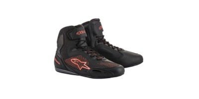 boty FASTER-3 RIDEKNIT, ALPINESTARS (černá/červená fluo, vel. 42)