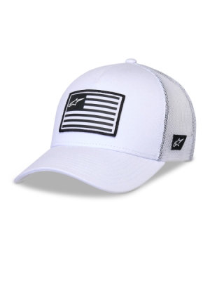 kšiltovka FLAG SNAP HAT, ALPINESTARS (bílá/bílá)