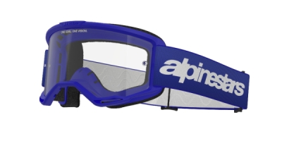 brýle VISION 3 WORDMARK, ALPINESTARS (modrá, čiré plexi) 2027