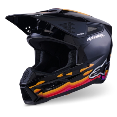 přilba S-M3 FORCE, ALPINESTARS (černá/žlutá/červená/bílá, vel. S)