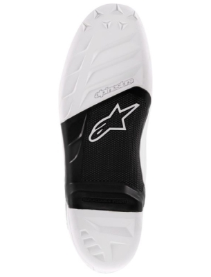 podrážky pro boty TECH 7, ALPINESTARS (černé/bílé, pár, pro velikost 44,5)