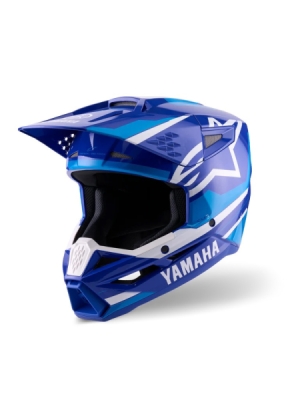 přilba S-M3 YAMAHA kolekce, ALPINESTARS (modrá/bílá, vel. S)
