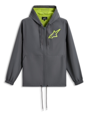 bunda SPEEDER CHROMIUM WINDBREAKER, ALPINESTARS (šedá/žlutá fluo, vel. XL)