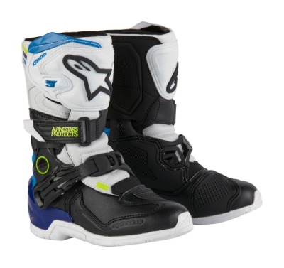boty TECH 3S KIDS, ALPINESTARS, dětské bílá/černá/modrá, vel. 29)