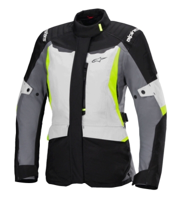 bunda STELLA ST-1 WATERPROOF, ALPINESTARS (světle šedá/černá/žlutá fluo, vel. XL)