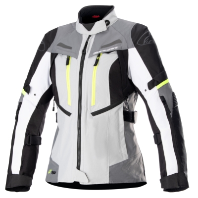 bunda STELLA BOGOTA PRO DRYSTAR, ALPINESTARS, dámská (šedá/tmavě šedá/černá/žlutá fluo, vel. L)