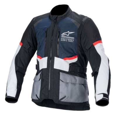 bunda ANDES AIR DRYSTAR, ALPINESTARS (tmavě modrá/černá/světle šedá, vel. M)