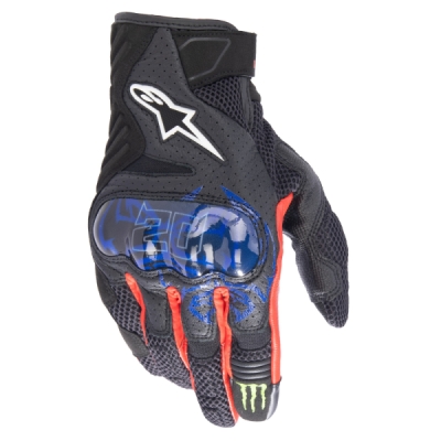 rukavice SMX-1 AIR 2 MONSTER FQ20 kolekce, ALPINESTARS (černá/červená/modrá/bílá/zelená, vel. L)