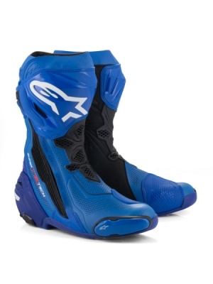 boty SUPERTECH R VENTED, ALPINESTARS (modrá/černá, perforovaná obšívka, vel. 45)