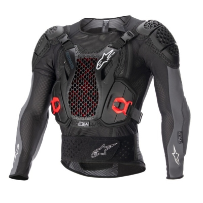 chránič těla BIONIC PLUS 2, ALPINESTARS (černá/šedá/červená, vel. S)