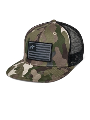 kšiltovka FLAG FLAT, ALPINESTARS (zelená camo/černá)