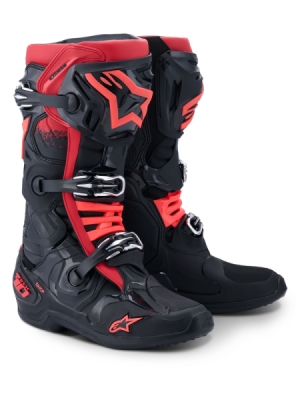 boty TECH 10, ALPINESTARS (černá/červená, vel. 42)