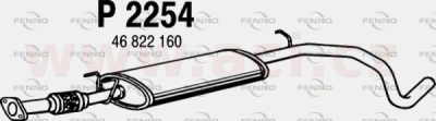 střední tlumič výfuku FENNO/IMASAF
