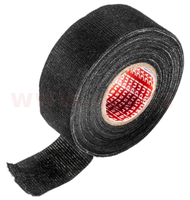 izolační páska PET textilní 32 mm x 15 m černá, pro kabelové svazky