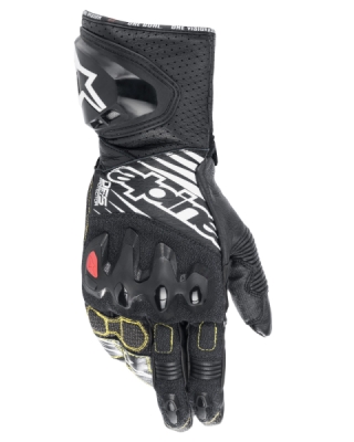 rukavice GP TECH V2, ALPINESTARS (černá/bílá, vel. 2XL)