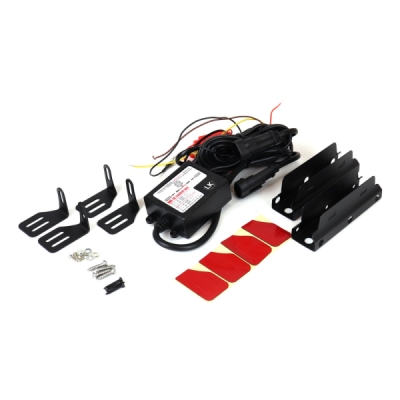 přídavná světla LED pro denní svícení 12/24 V, 4x SMD v každém světle, 125×24×47 mm sada včetně kabeláže