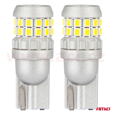 LED 12/24V 30xSMD 2016 bílá 5500k (patice W2,1×9,5d/T10) CAN-BUS sada 2 ks