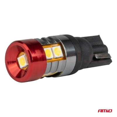 LED 12/24V 9xSMD 3030 bílá 5500k (patice W2,1×9,5d/T10) CAN-BUS sada 2 ks