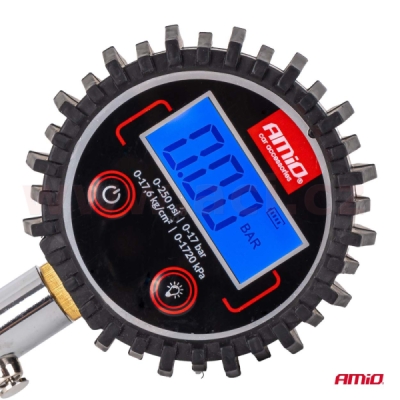 pneuměřič digitální s hadicí 30 cm 17 bar (0-250 psi)