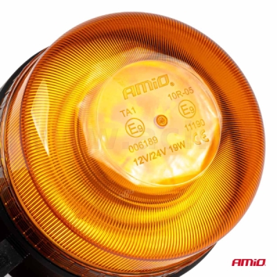 výstražný maják oranžový LED magnetický bezdrátový s dálkovým ovládáním 12/24 V