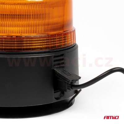 výstražný maják oranžový LED magnetický bezdrátový s dálkovým ovládáním 12/24 V