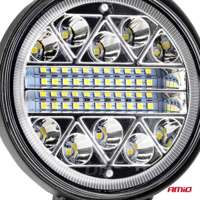 LED pracovní světlo, napětí 9-36 V, (26 LED 3030) svět. tok 2080 lm, (průměr 110 mm)