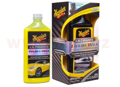 MEGUIAR'S základní sada autokosmetiky pro mytí a ochranu laku Ultimate Wash & Wax Kit sada