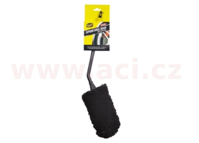 MEGUIAR'S vlněný kartáč na kola - zahnutý Supreme Angled Wheel Brush 35 cm