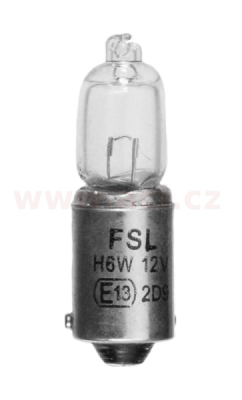žárovka H6W 12V 6W (patice BAX9s)