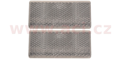 univerzální odrazka obdélník, samolepící, bílá (69x31,5 mm) 2 ks