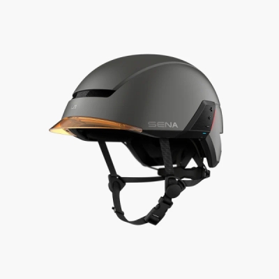 cyklo přilba s headsetem U1, SENA (tmavě šedá, vel. M)