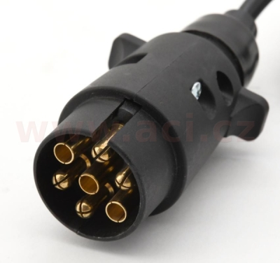 redukce ze 7 pin na 13 pin zástrčku (7 pin na autě/13 pin na přívěsu) s prodloužením 60 cm