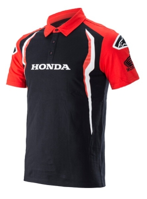 triko s límečkem HONDA, ALPINESTARS (červená/černá, vel. M)