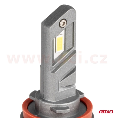LED H8/H9/H11 2x 25W - bílá (patice P20d), sada 2 ks