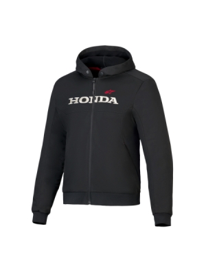 bunda CHROME V3 SPORT HOODIE HONDA kolekce, ALPINESTARS (černá/krémová/červená, vel. L)