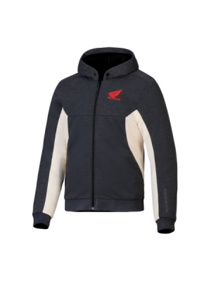 bunda CHROME V3 SPORT HOODIE HONDA kolekce, ALPINESTARS (tmavě šedá/krémová/červená, vel. L)