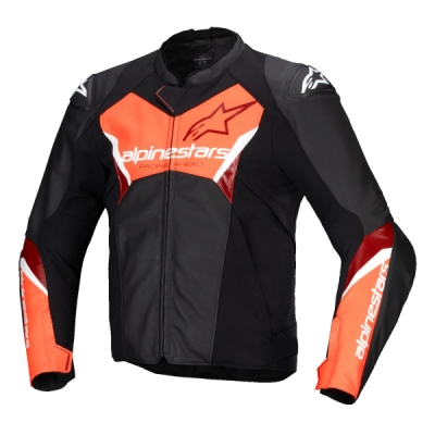 bunda FASTER 3, ALPINESTARS (černá/červená fluo, vel. 52)