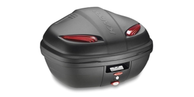 MONOLOCK TopCase - 47l, KAPPA (černý, červené odrazky, kompozit)